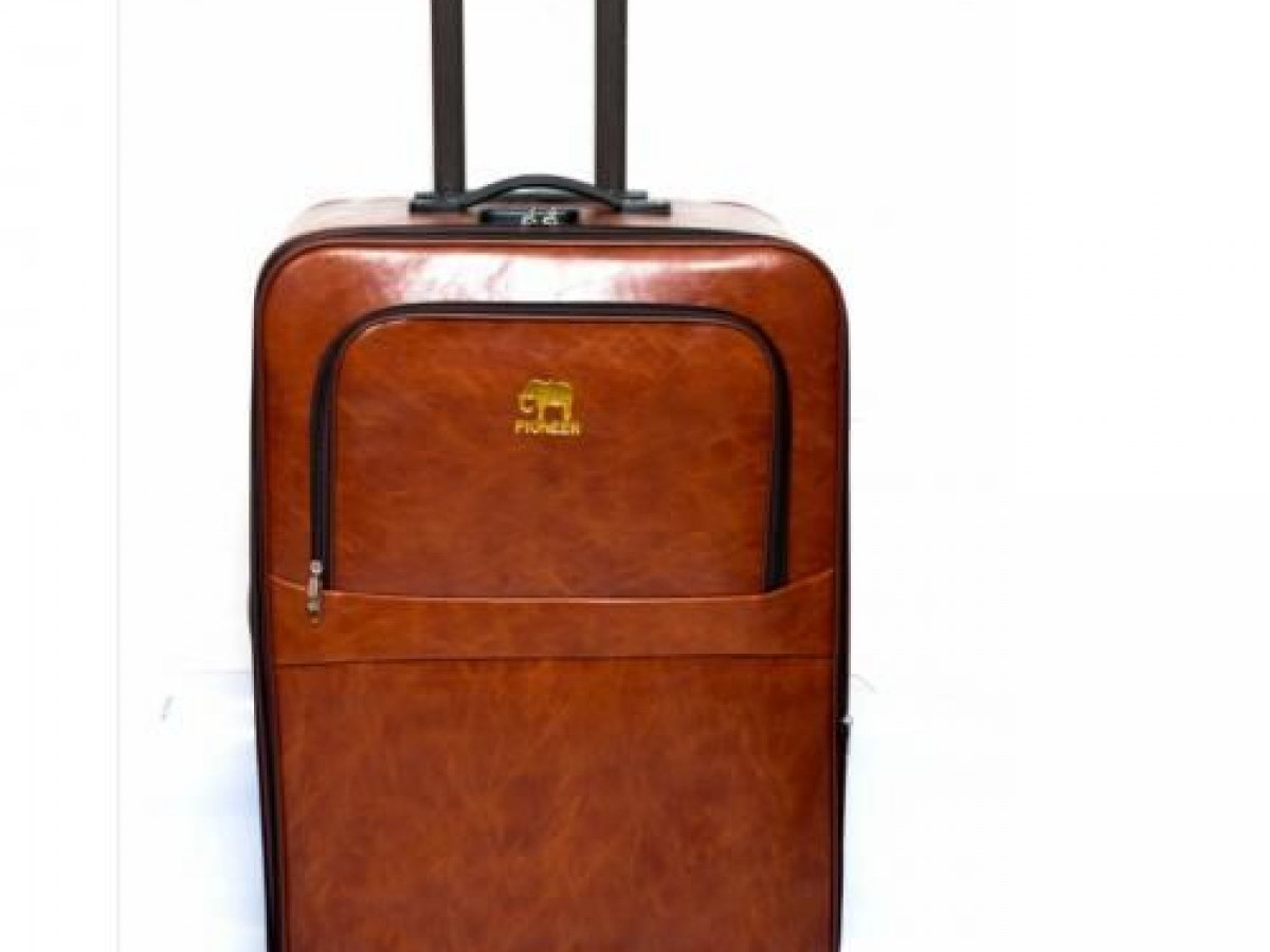 Pioneer PU Leather travel suitcase-Brown Pioneer PU Leather travel suitcase-Brown