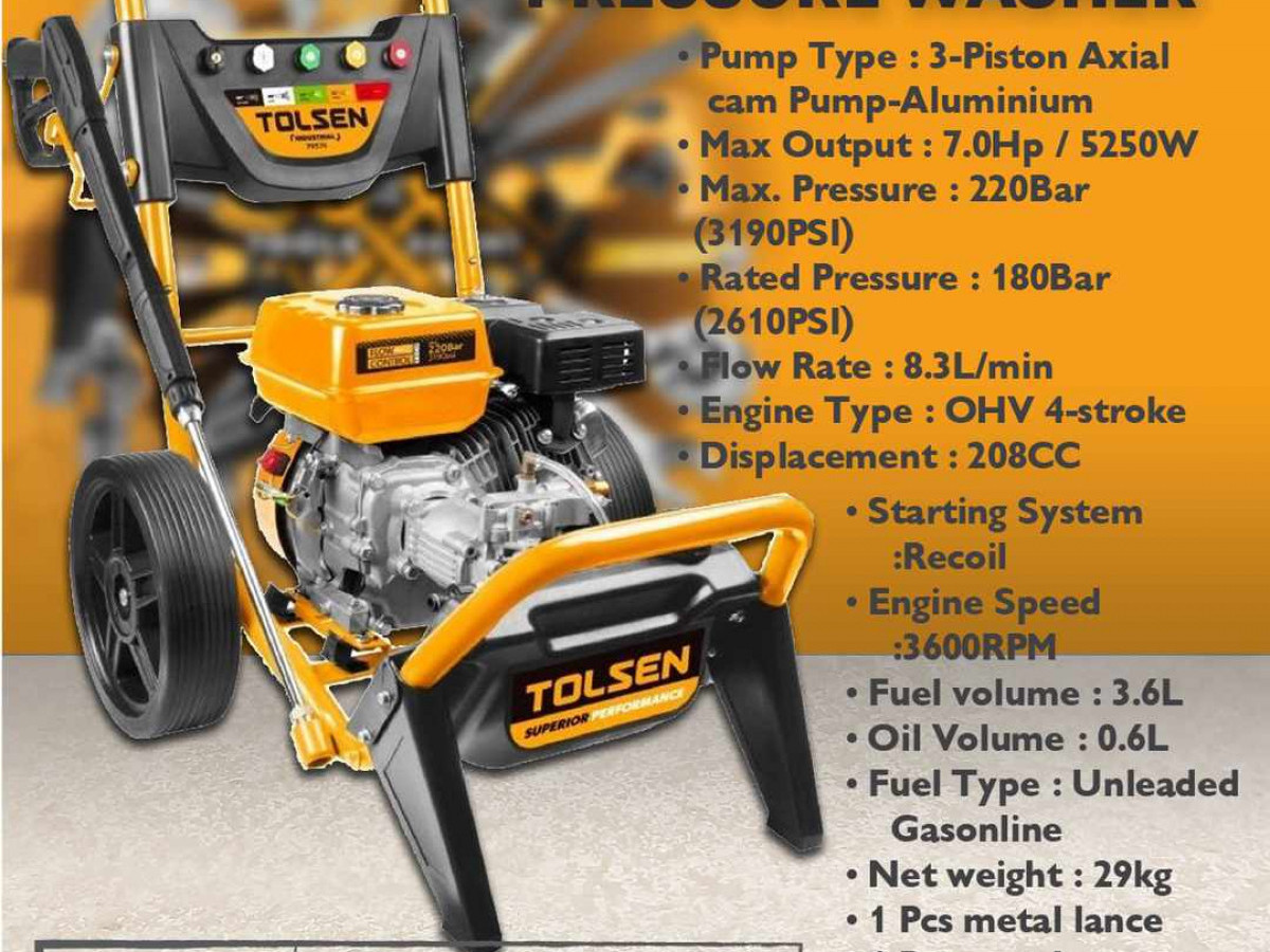 Tolsen Petrol Pressure Washer Tolsen Petrol Pressure Washer