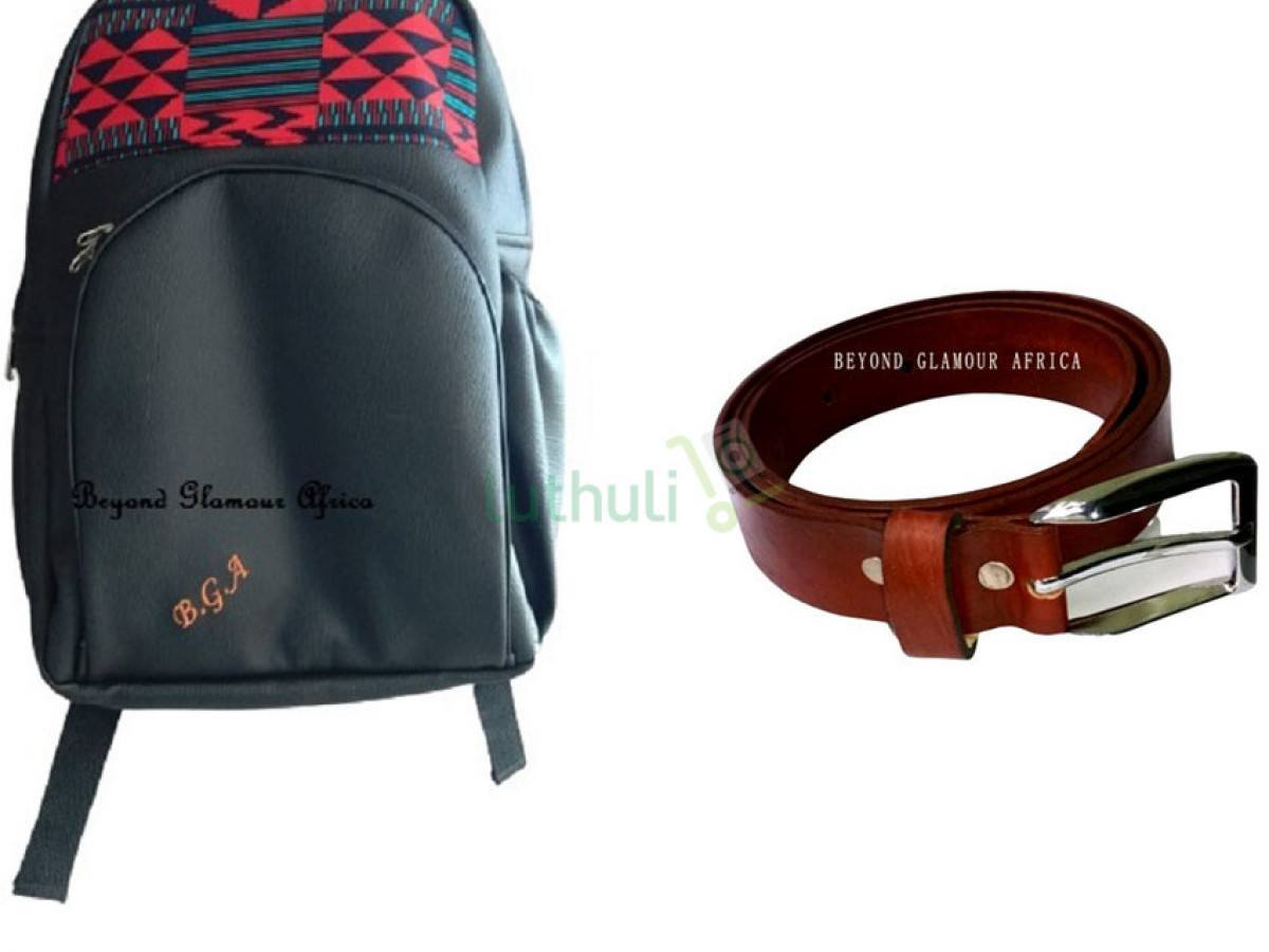 Black Leather Laptop bag+belt Black Leather Laptop bag+belt