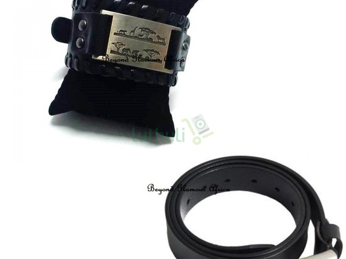 Leather bracelets+belt Leather bracelets+belt