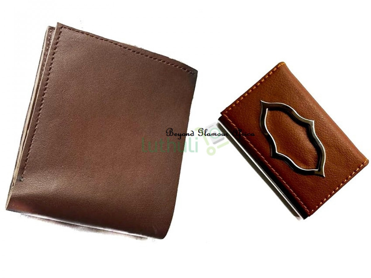 Mens Brown Leather wallet with carddholder Mens Brown Leather wallet with carddholder