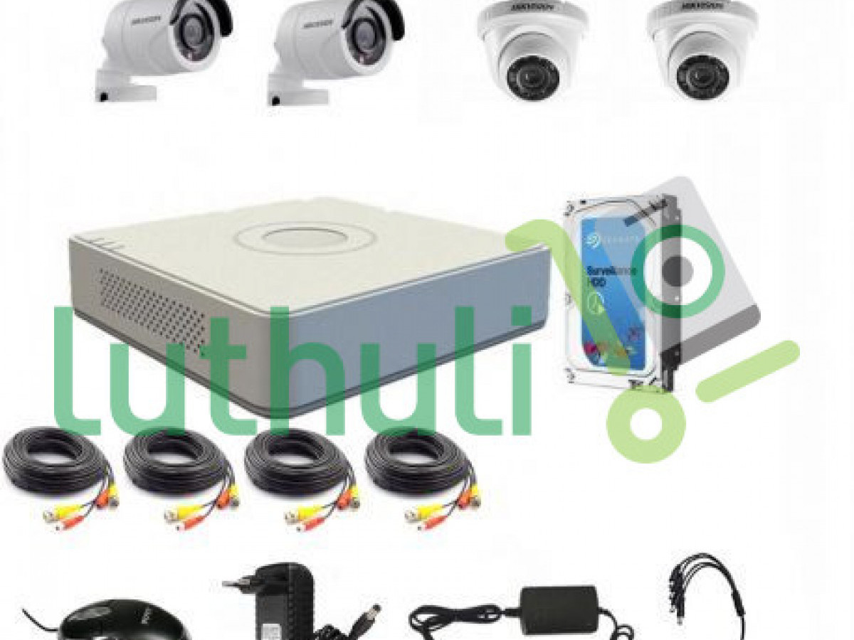 Hikvision 4 HD CCTV camera kit Hikvision 4 HD CCTV camera kit