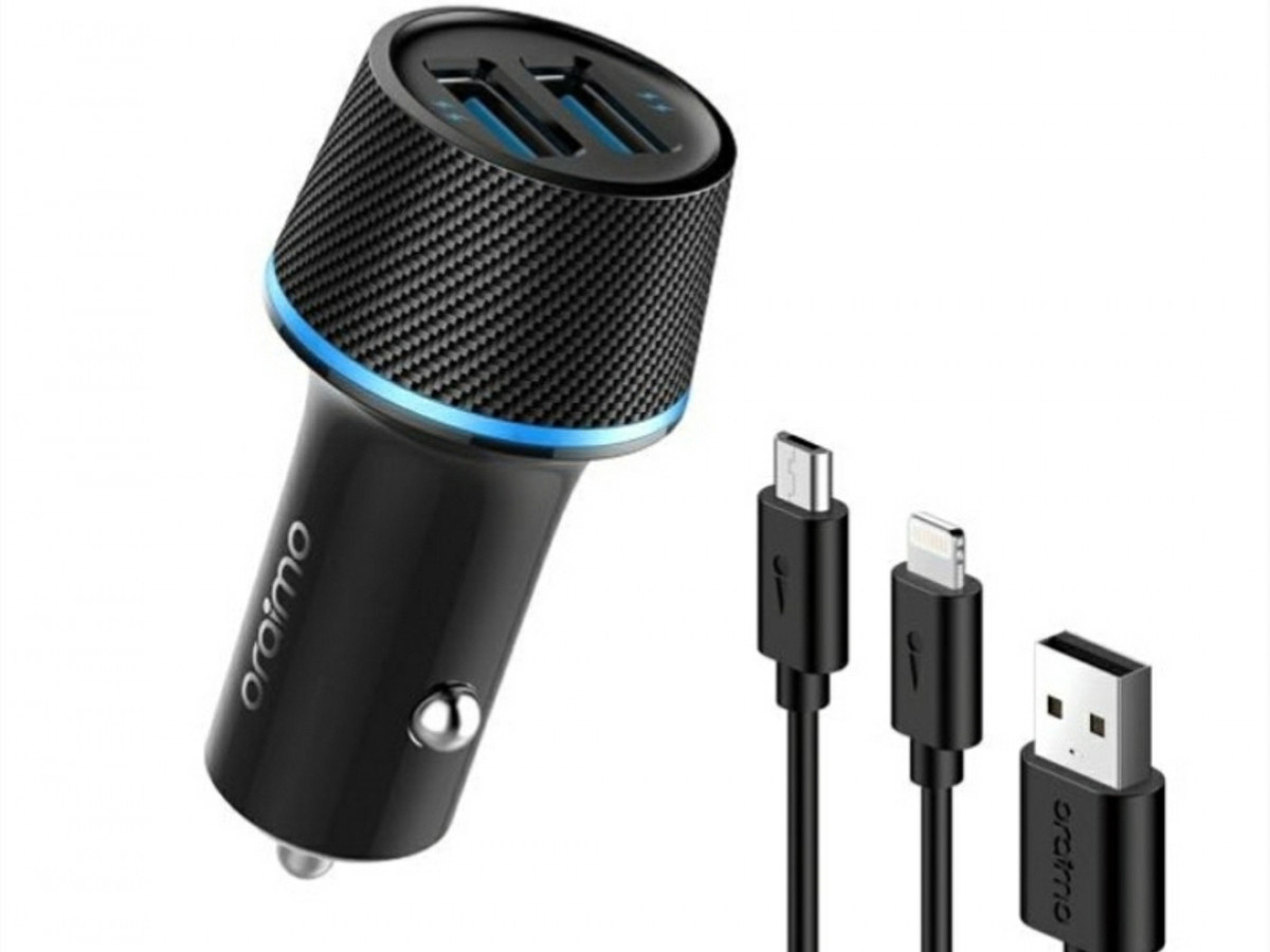 oraimo Highway Car Charger with 2-In-1 cable oraimo Highway Car Charger with 2-In-1 cable