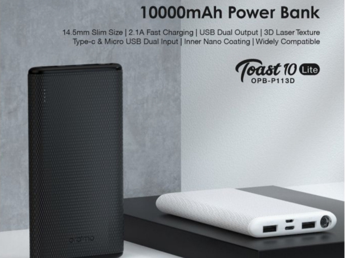 Oraimo Toast 10 Lite 10000mAh Powerbank Oraimo Toast 10 Lite 10000mAh Powerbank