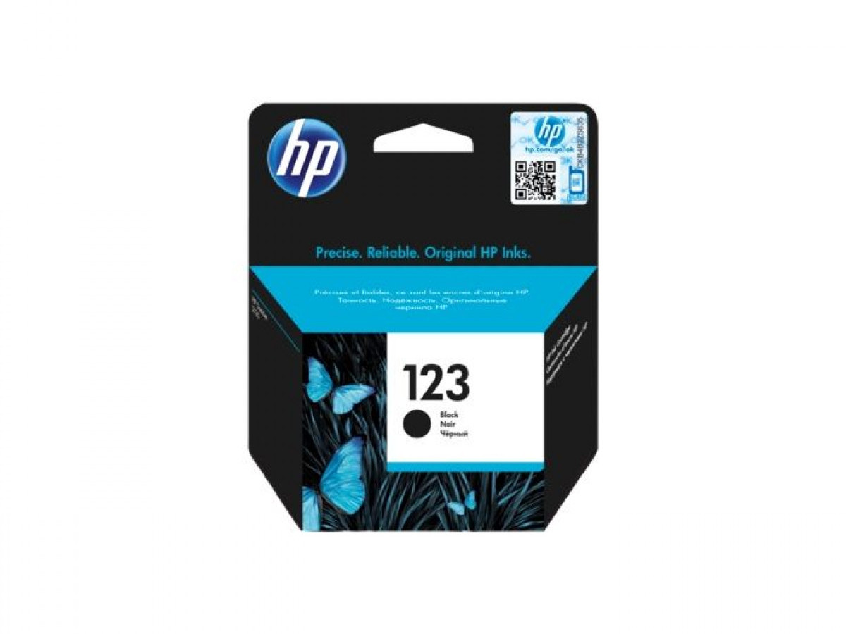 HP 123 Black Original Ink Cartridge (F6V17AE) HP 123 Black Original Ink Cartridge (F6V17AE)