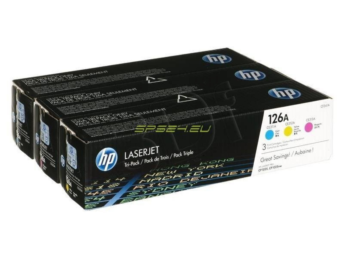 HP 126A Toner Cartridge 3 pc(s) CMYK HP 126A Toner Cartridge 3 pc(s) CMYK