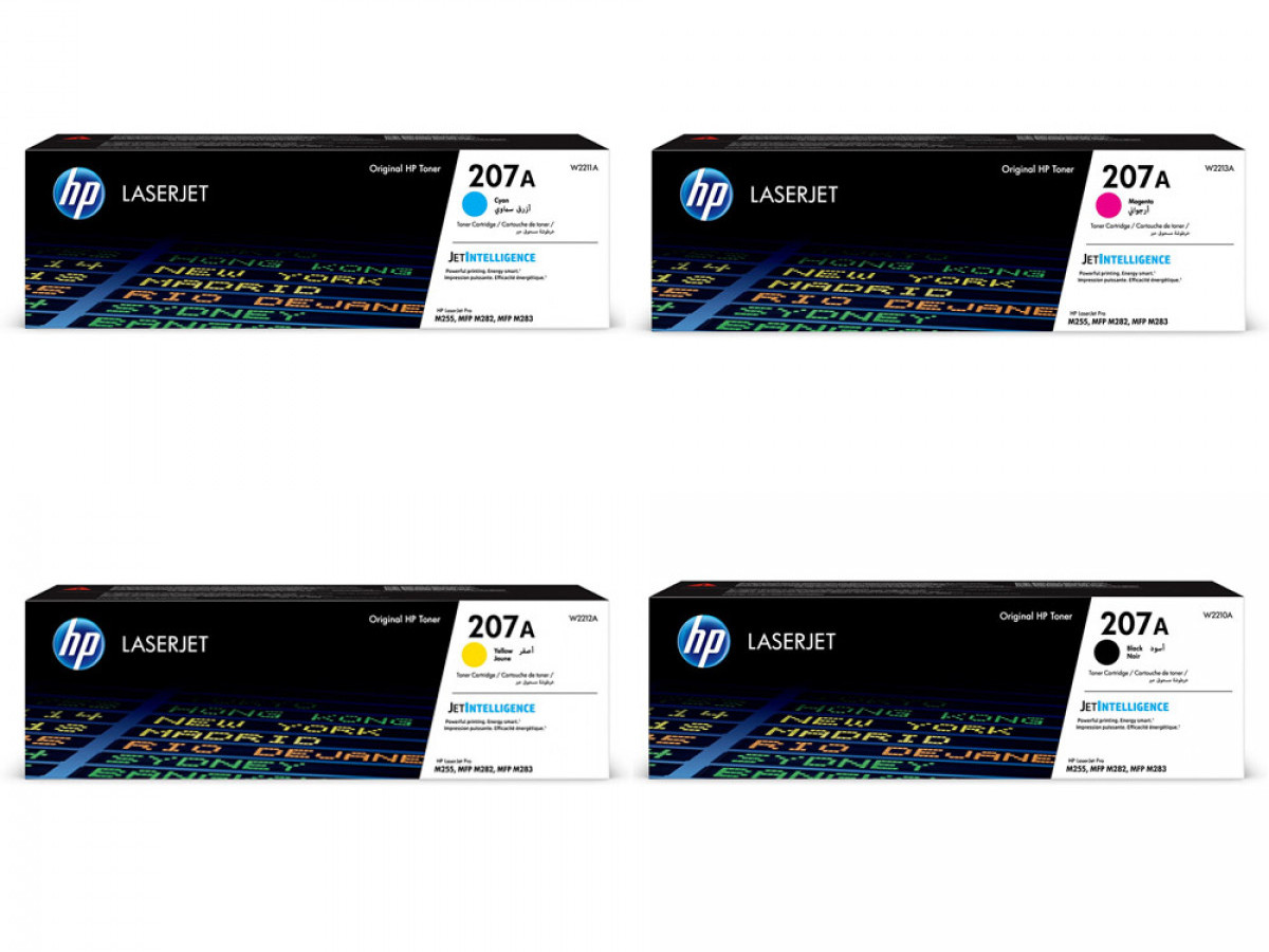 HP 207A Toner Pack (W2210A W2211A W2212/3A) HP 207A Toner Pack (W2210A W2211A W2212/3A)