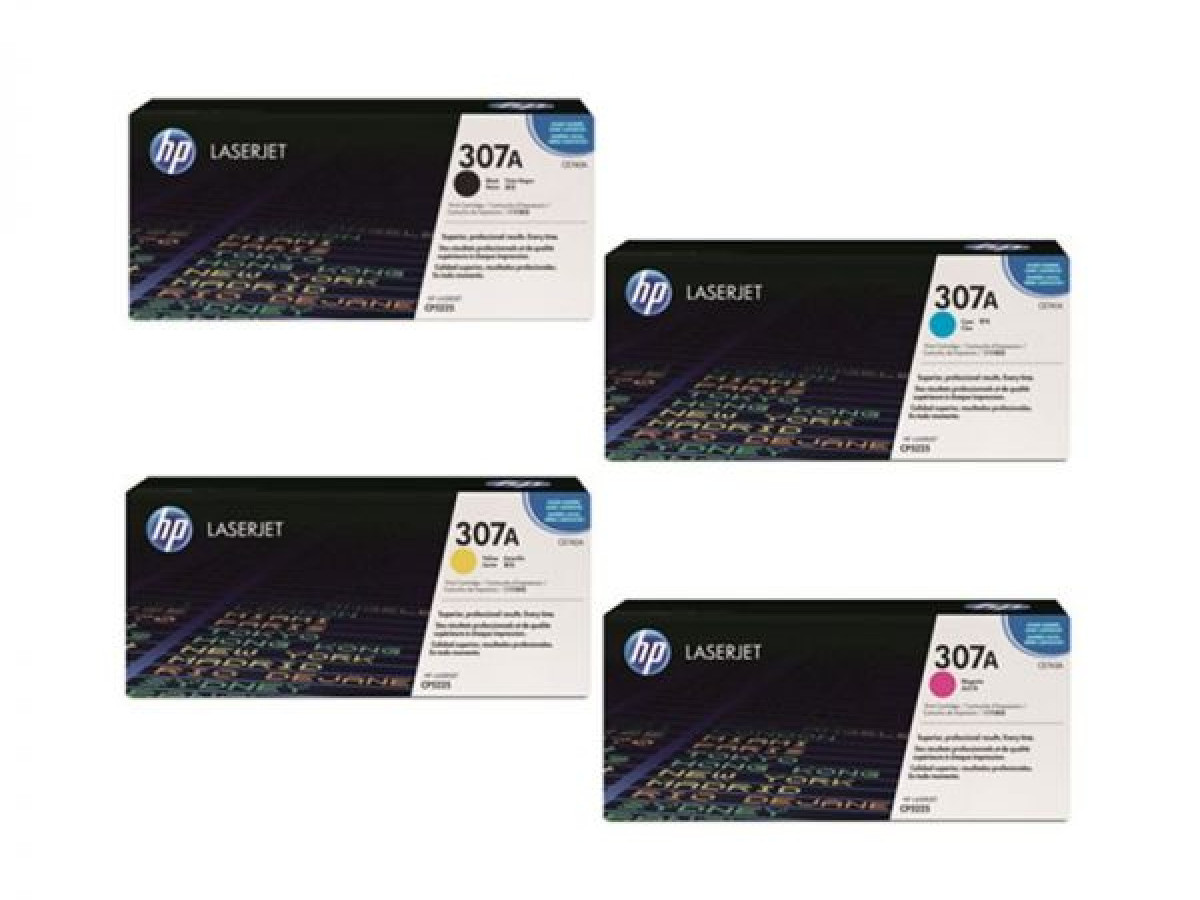 HP 307A 4 Color Toner Cartridge Multipack HP 307A 4 Color Toner Cartridge Multipack