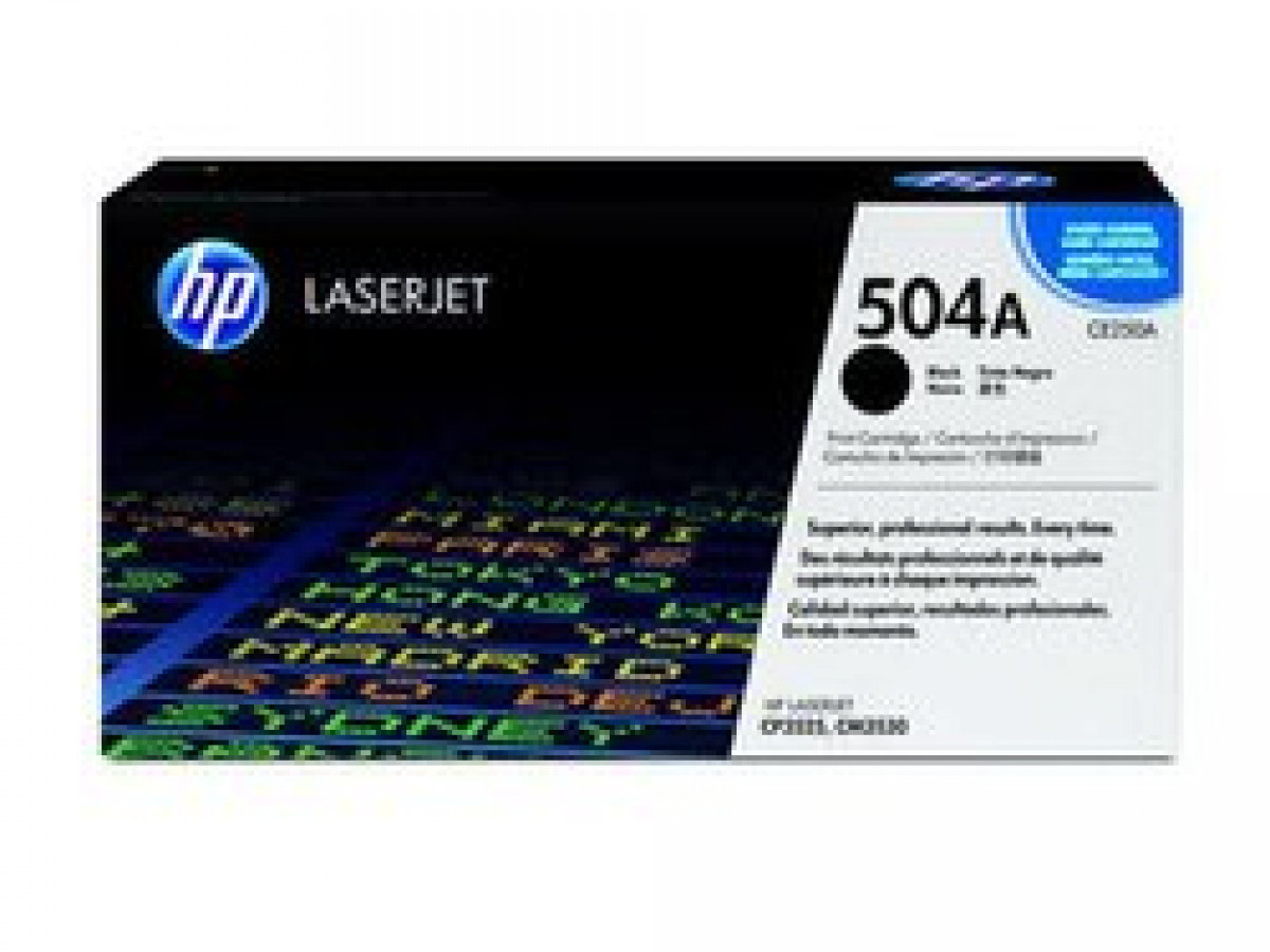 HP 504A Black Toner LaserJet (CE250A) HP 504A Black Toner LaserJet (CE250A)