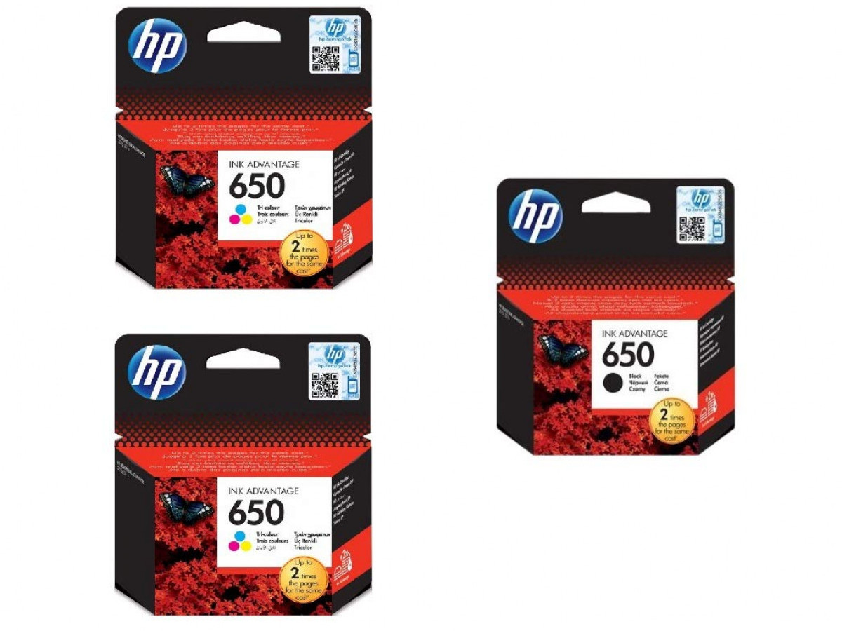 HP 650 Black Ink Cartridge Combo Pack HP 650 Black Ink Cartridge Combo Pack
