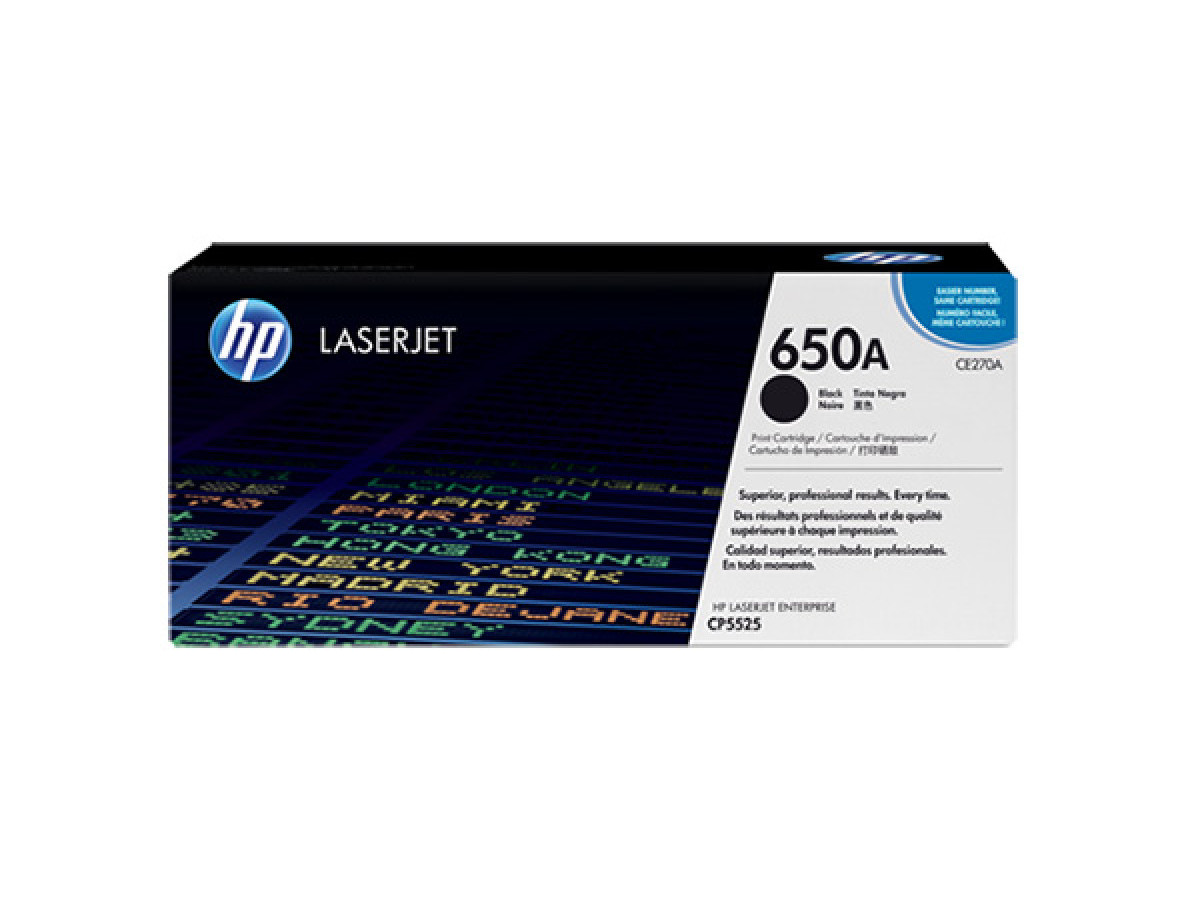 HP 650A Black Toner LaserJet (CE270A) HP 650A Black Toner LaserJet (CE270A)