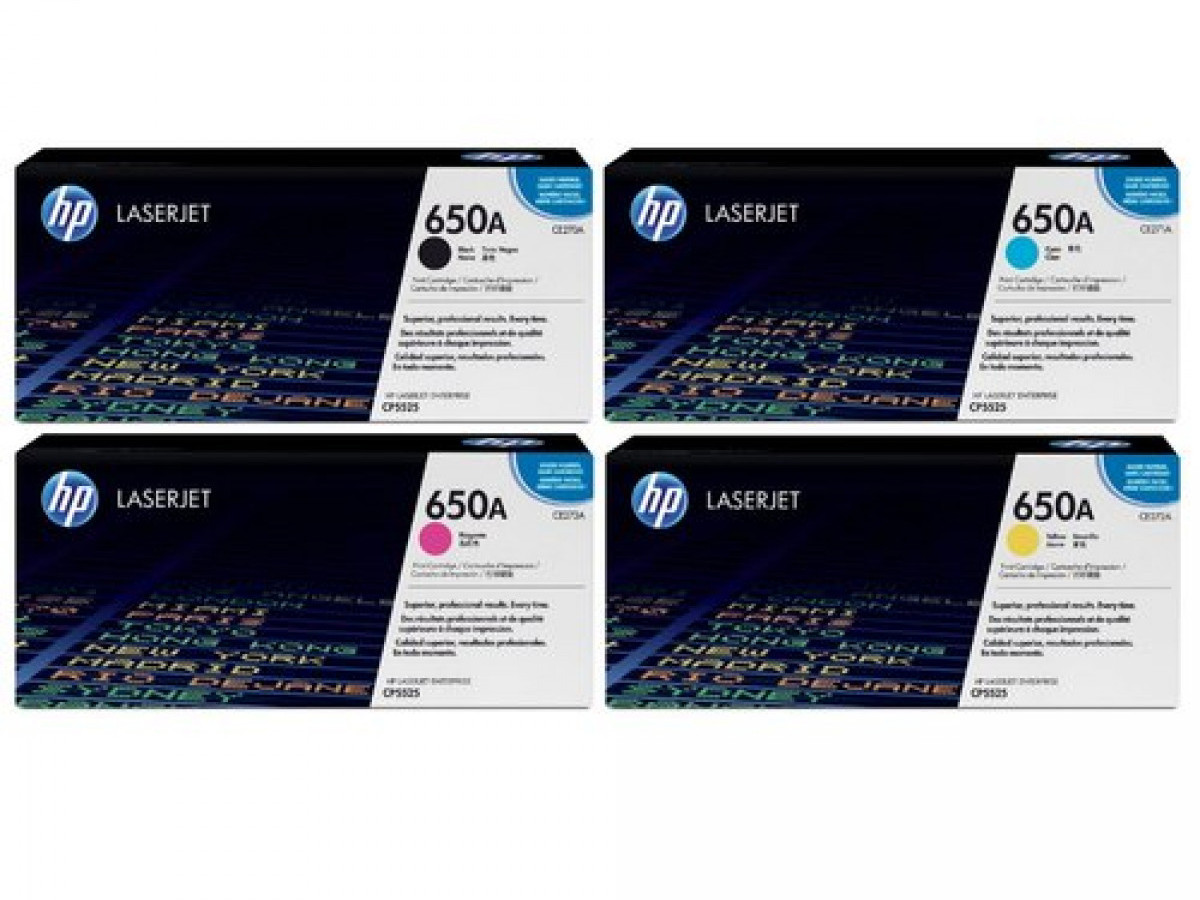HP 650A CE270A, CE271A, CE272A, CE273A TONER HP 650A CE270A, CE271A, CE272A, CE273A TONER