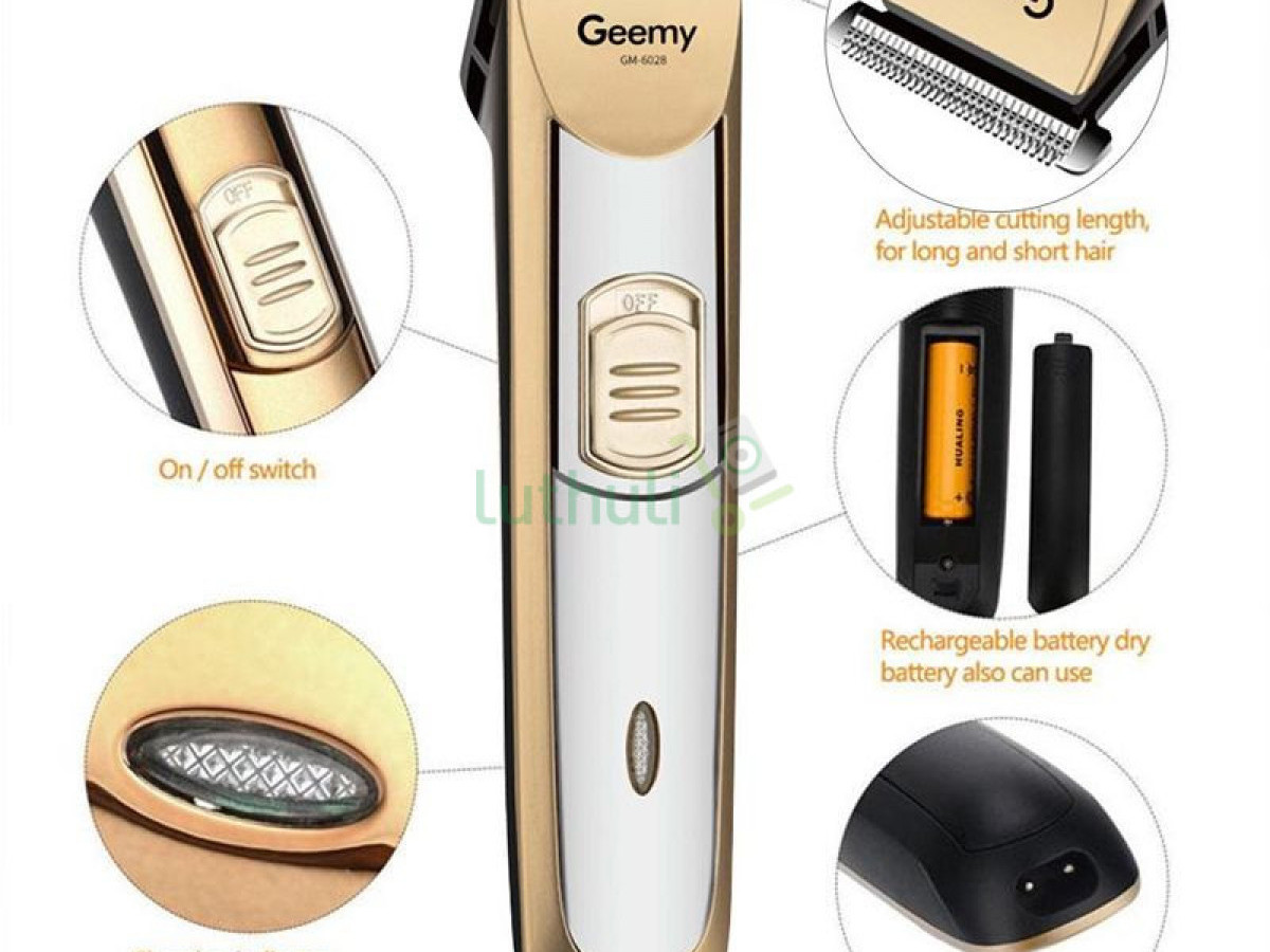 Geemy 6028 Rechargeable Gold Hair Trimmer Geemy 6028 Rechargeable Gold Hair Trimmer