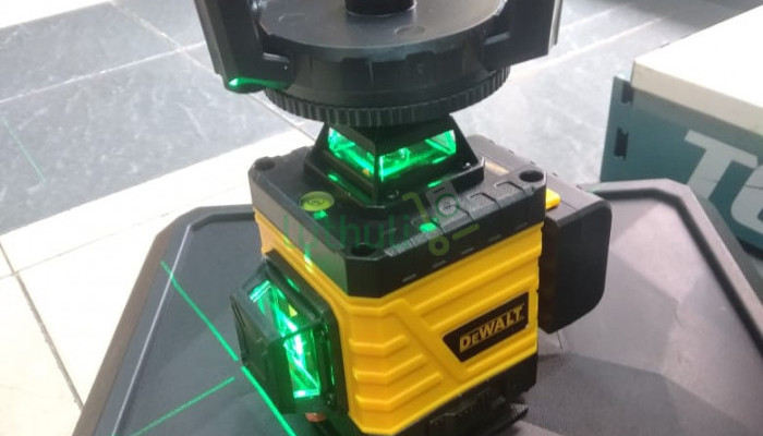 Laser line level machine.