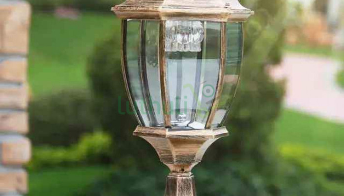New solar gate lights.