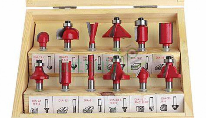 TACSR1121 12 Pcs Router Bit Set