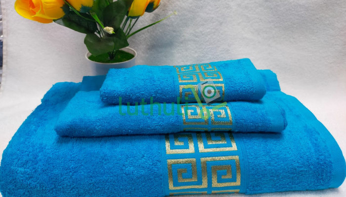 Soft And Comfortable Cotton 3 In 1 Towel BLUE