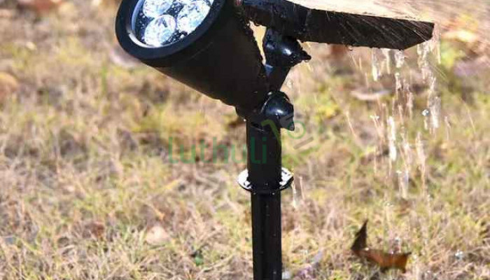 Solar powered sport lights gardens lights.