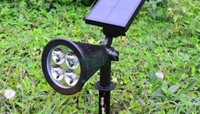 Solar powered sport lights gardens lights.