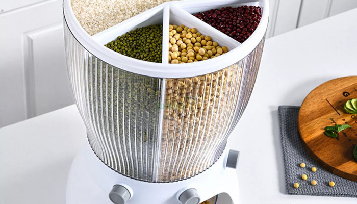 *10kgs *4compartments *measuring cup *2colours to choose from